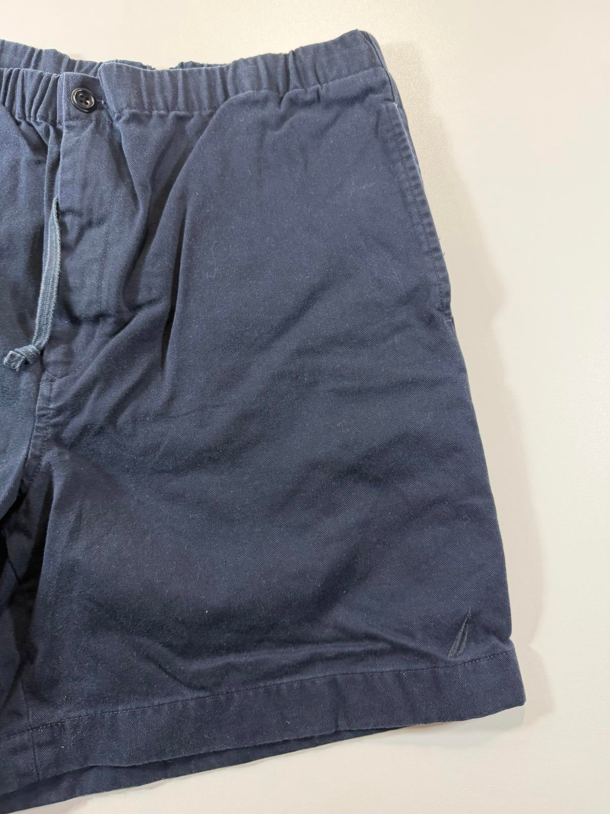 Nautica Men's Navy Blue Casual Drawstring Shorts