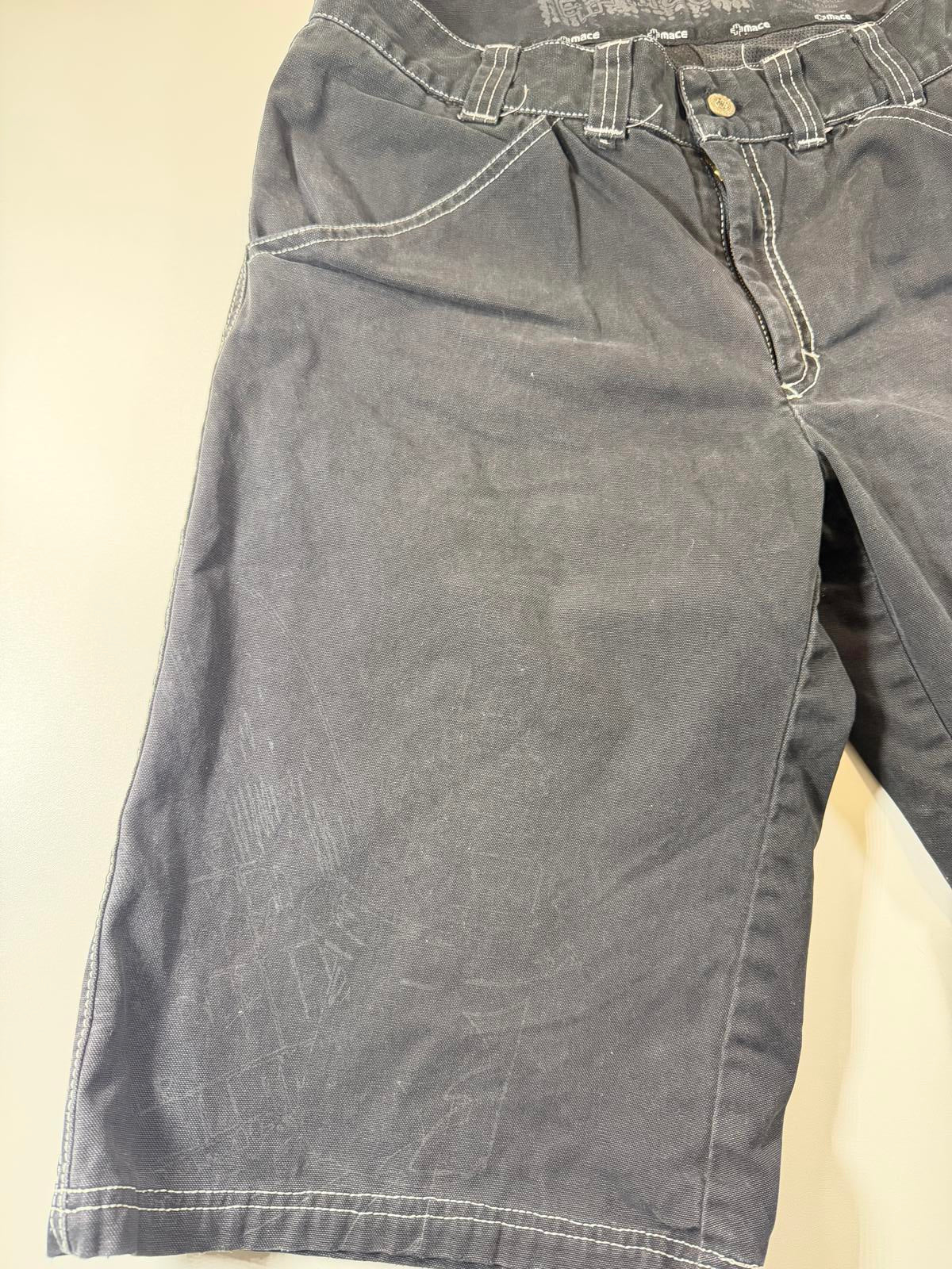 Mace black denim Knee-Length Shorts L 32