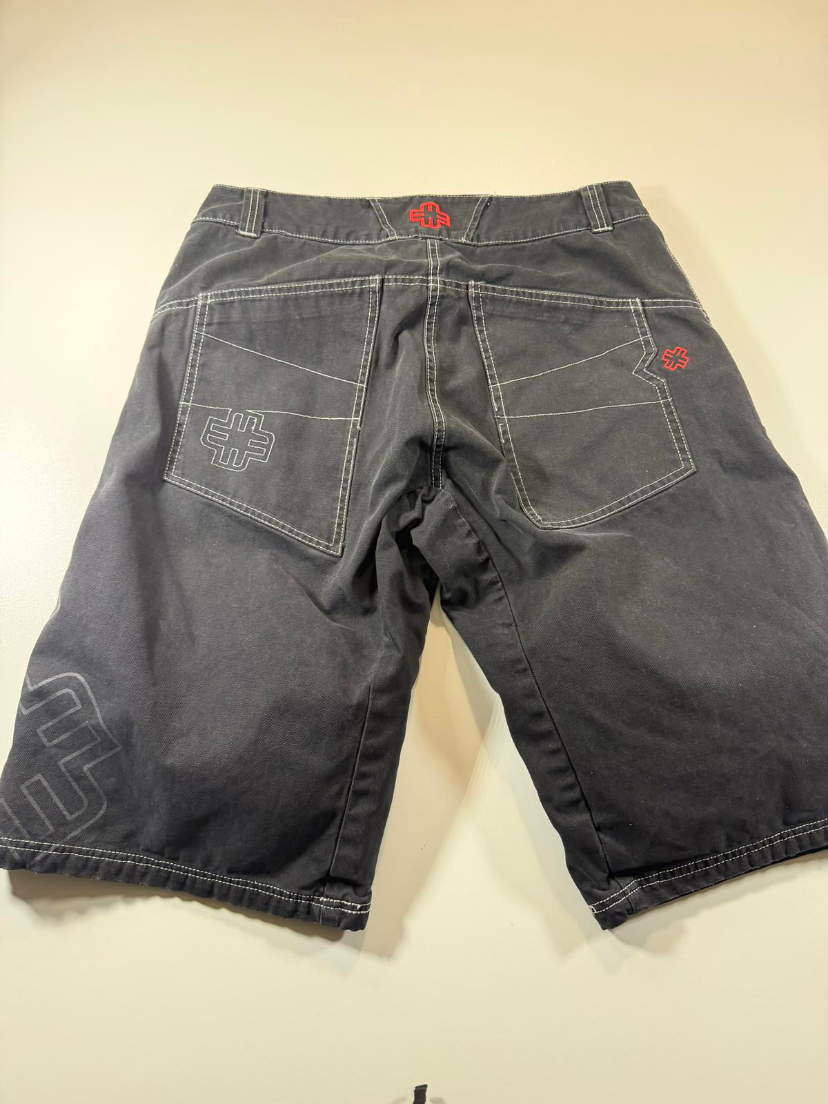 Mace black denim Knee-Length Shorts L 32
