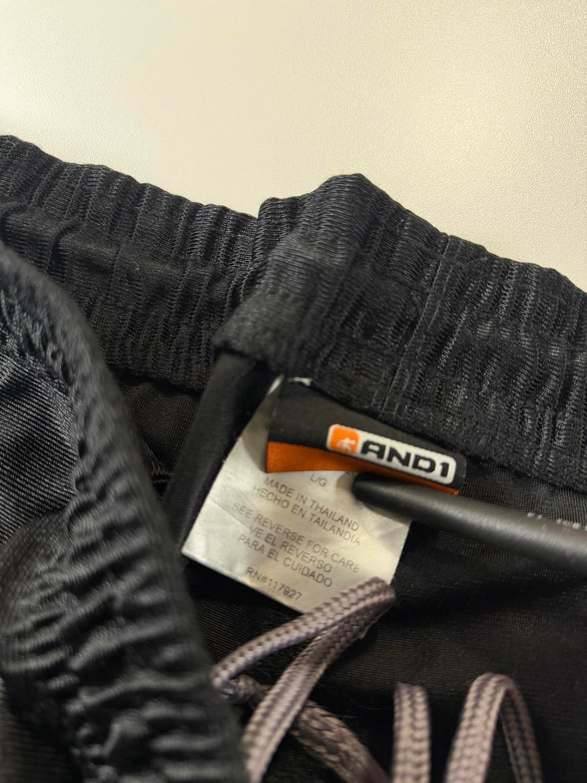 AND1 Black Basketball Shorts Size L