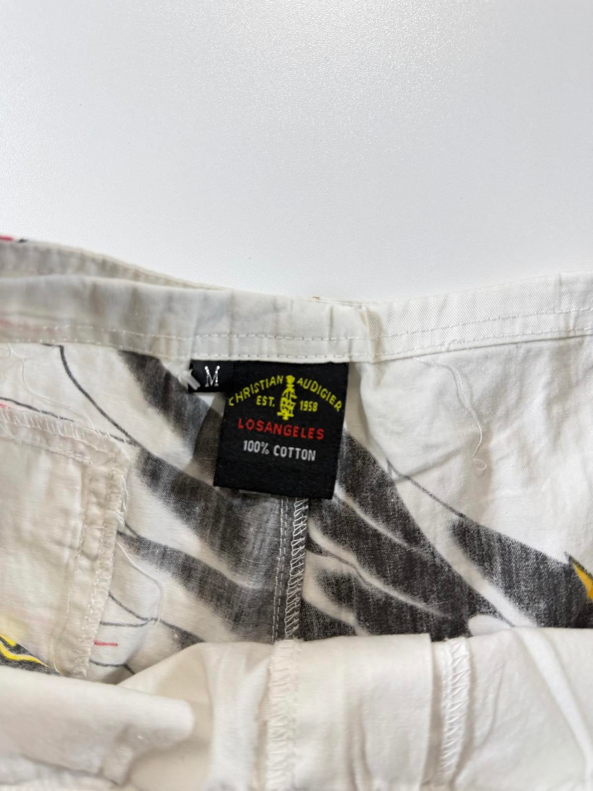 Christian Audigier Knee-Length Shorts Panther and Crown M