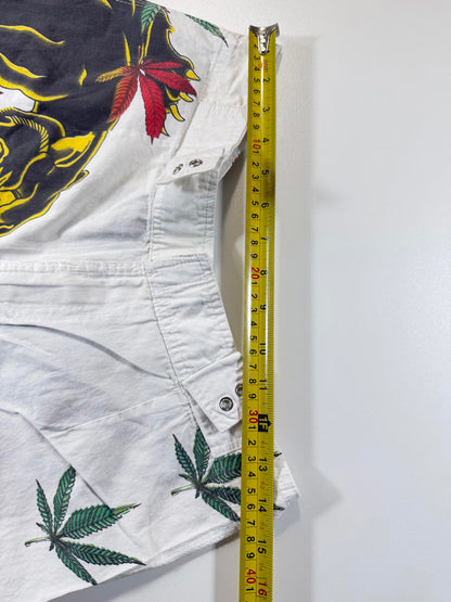 Christian Audigier Knee-Length Shorts Panther and Crown M