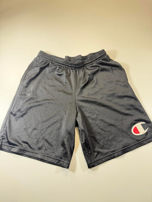 Vintage Champion Black Mesh Athletic Shorts
