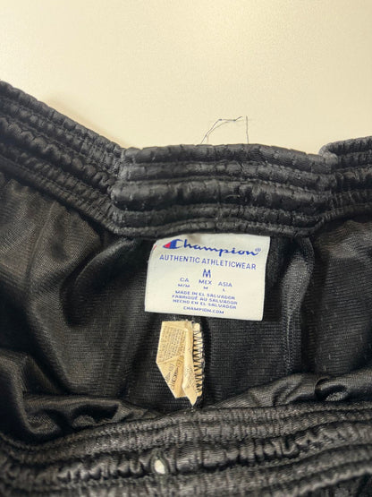 Vintage Champion Black Mesh Athletic Shorts