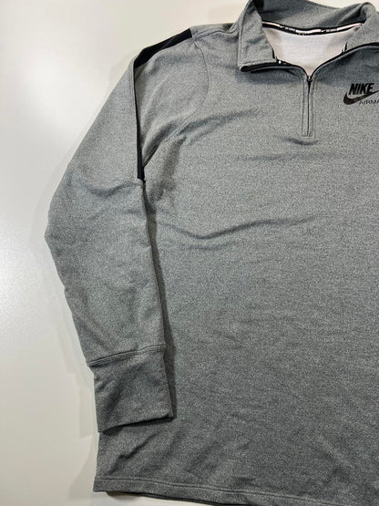 Nike Air Max Grey Quarter-Zip Pullover Sweatshirt