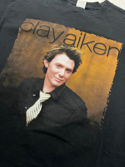 Clay Aiken Vintage Black Graphic T-Shirt