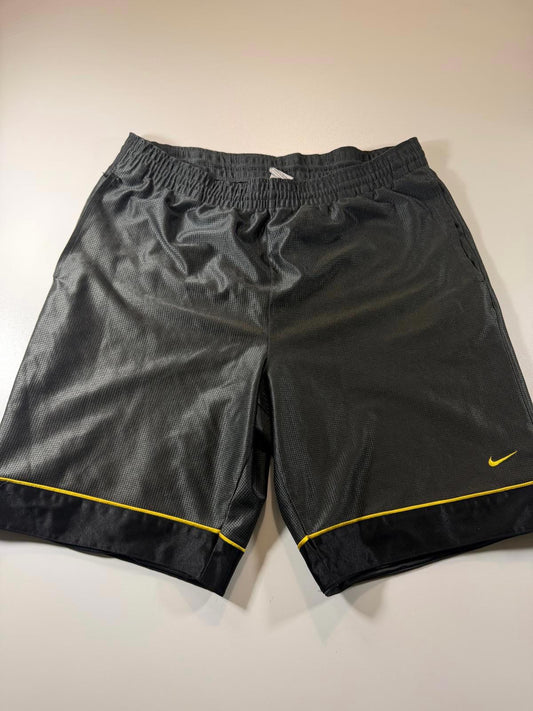 Nike Men's Athletic Shorts Black with Yellow Trim