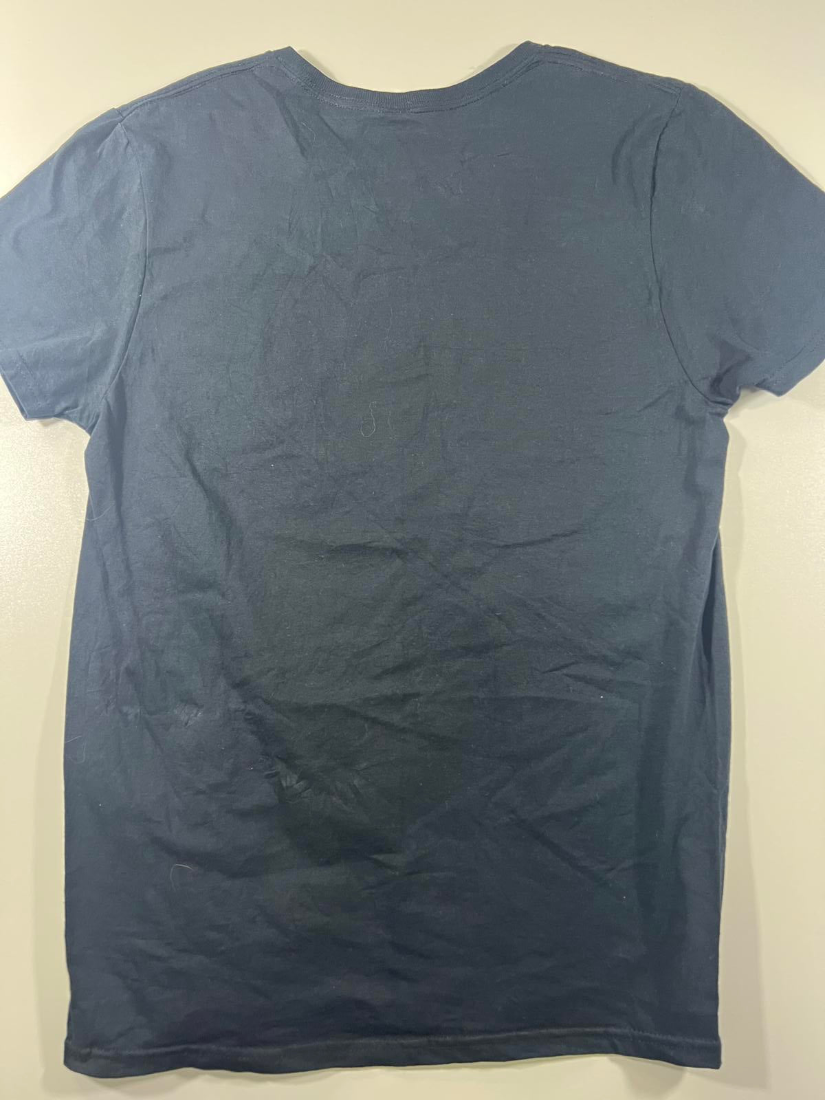 Poetic Justice Graphic T-Shirt Medium Black Cotton