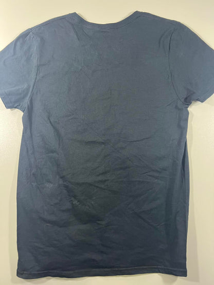 Poetic Justice Graphic T-Shirt Medium Black Cotton