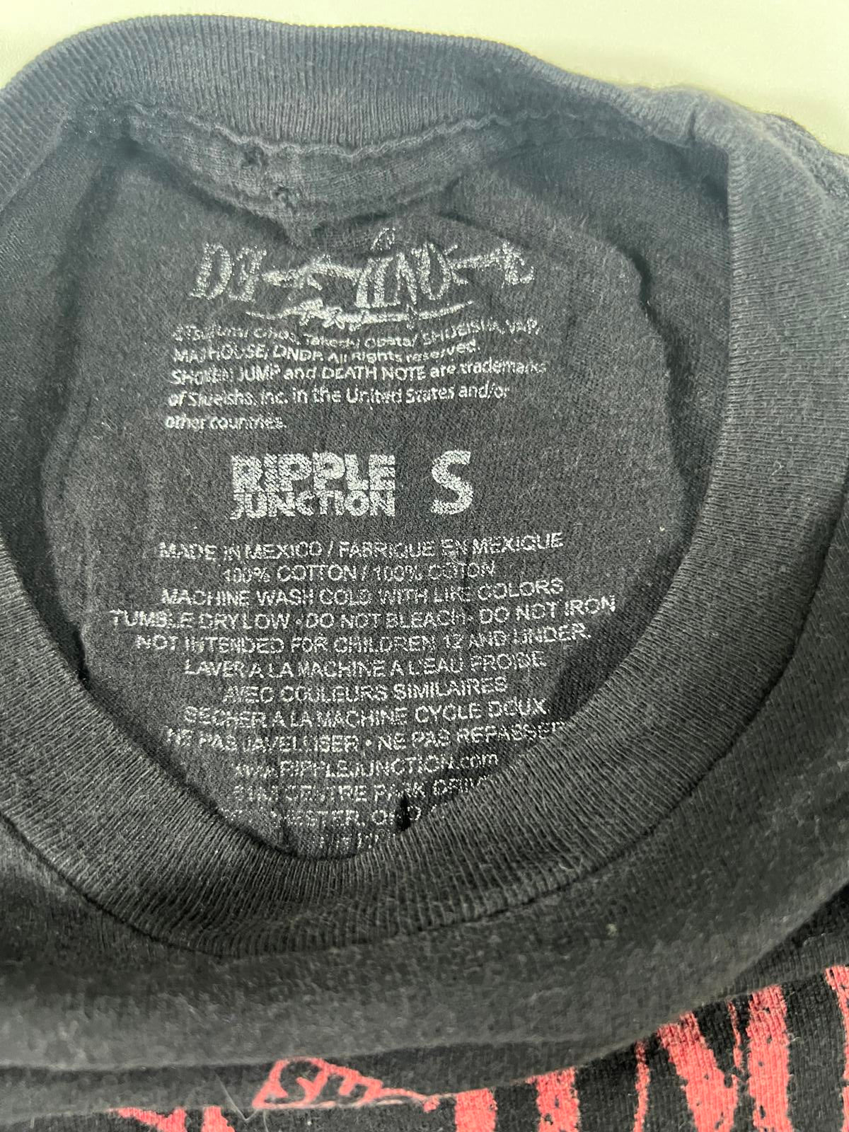 Death Note Shonen Jump Graphic T-Shirt Black Size S