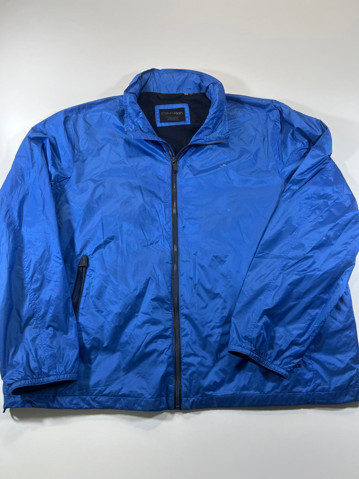 Calvin Klein Men's Blue Lightweight Windbreaker Jacket