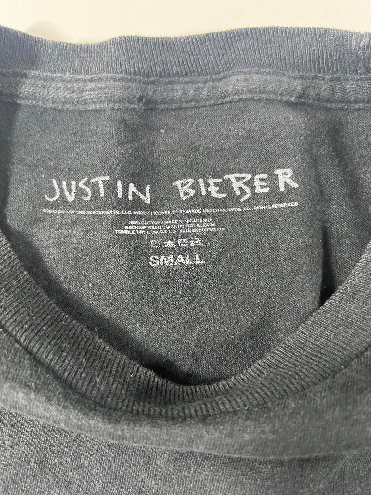 Justin Bieber Black Graphic T-Shirt Small