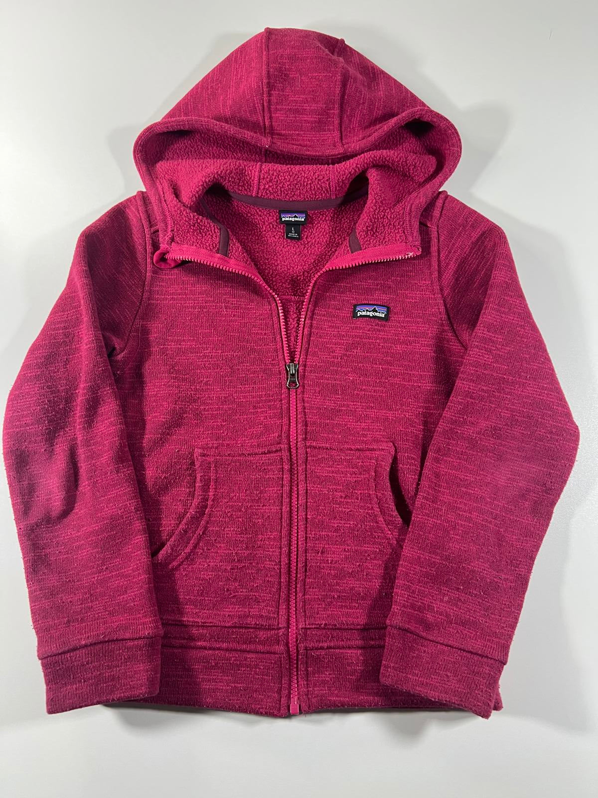 Patagonia Youth Large Fleece Zip-Up Hoodie Jacket Youth L