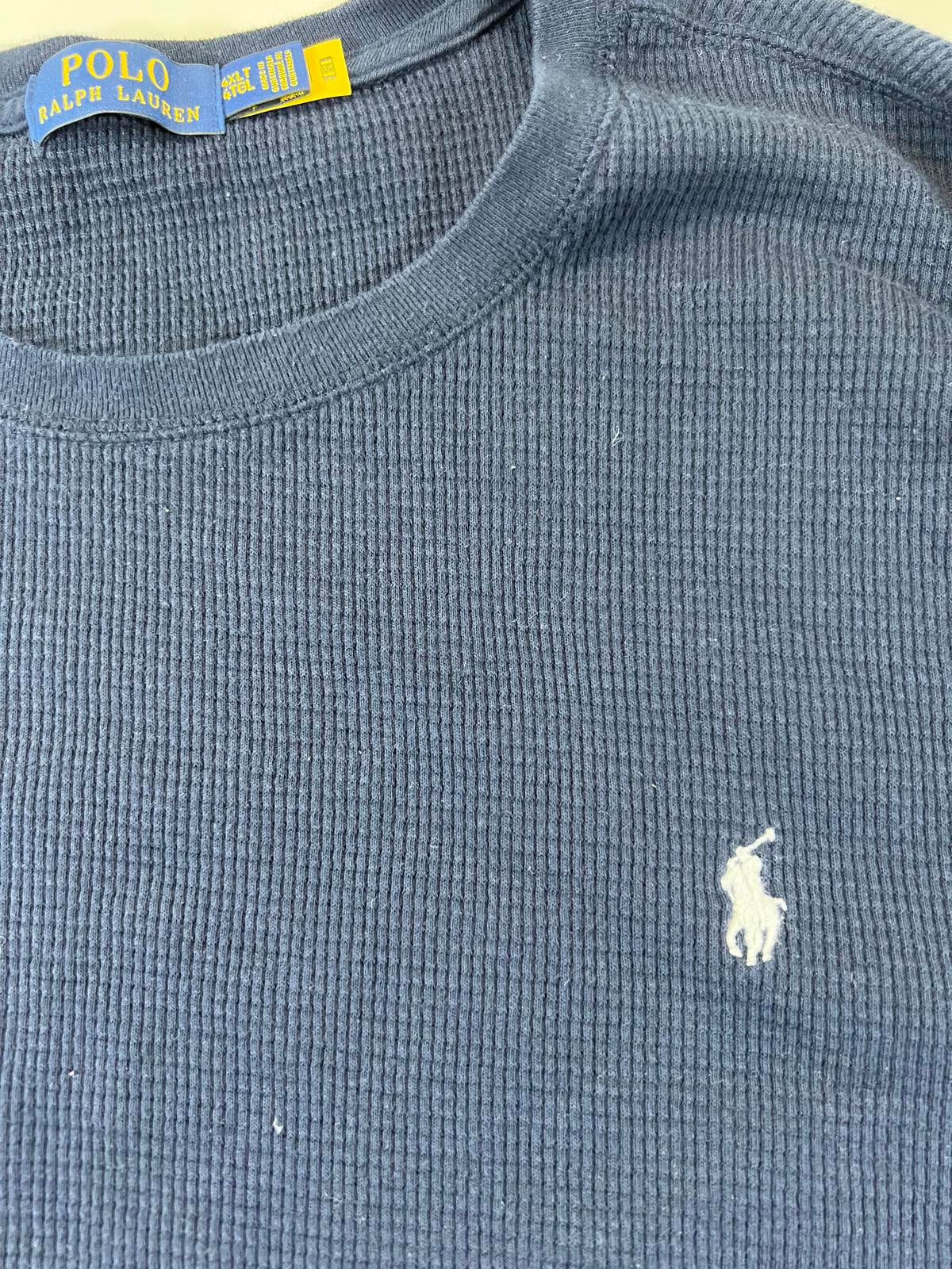 Polo Ralph Lauren Men's Navy Thermal Long Sleeve Size 4XLT