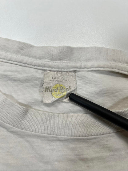 Hard Rock Cafe Boston White Graphic T-Shirt