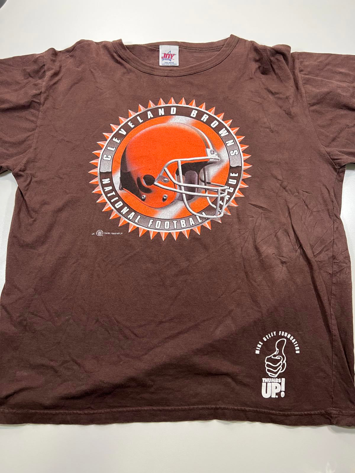 Vintage Cleveland Browns NFL T-Shirt Brown Graphic Tee