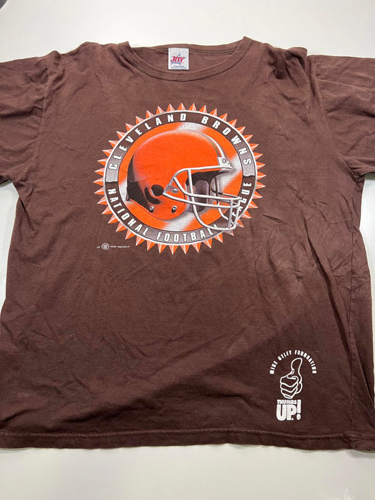 Vintage Cleveland Browns NFL T-Shirt Brown Graphic Tee