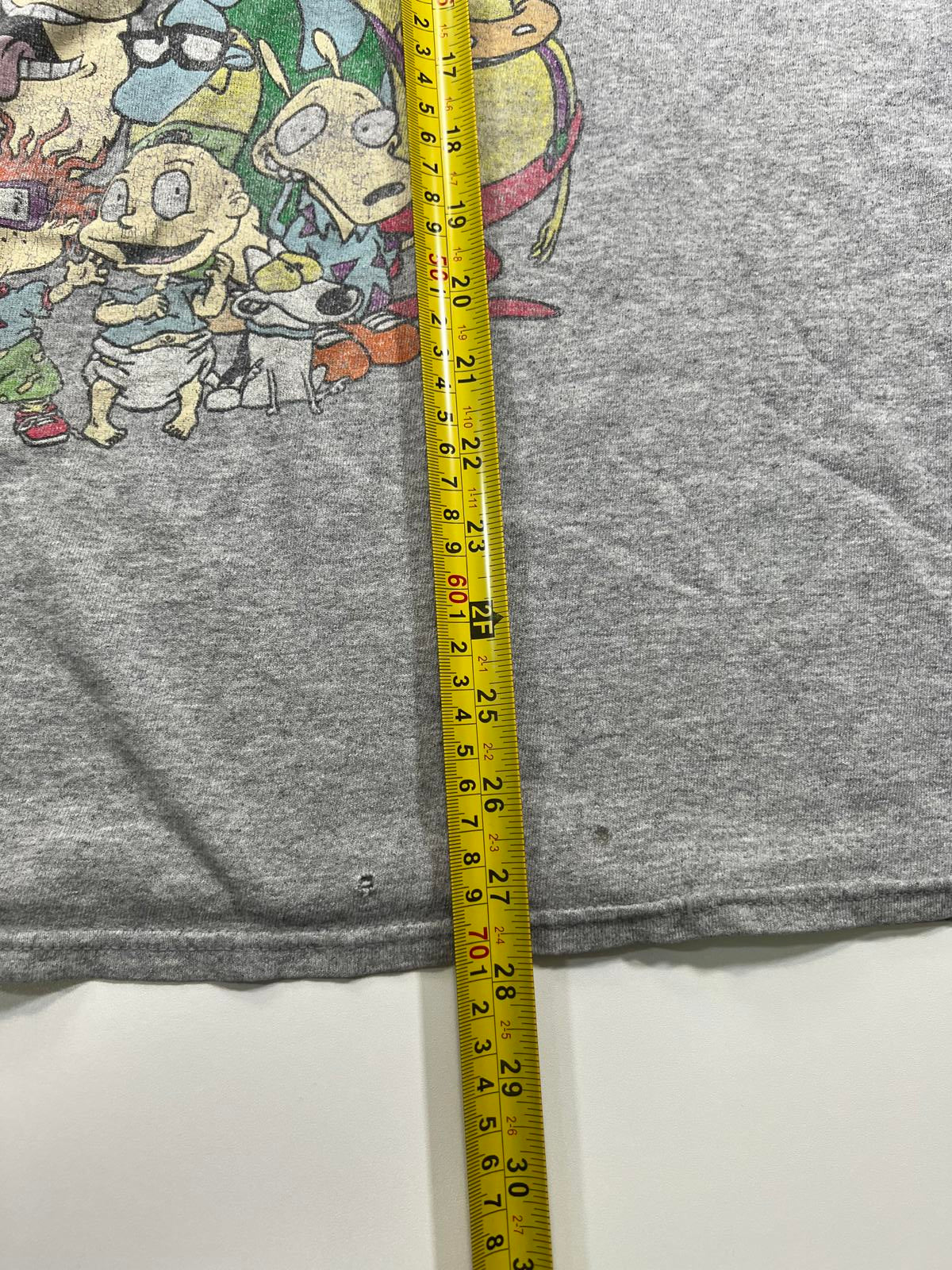Vintage Nickelodeon Cartoon Characters Grey T-Shirt