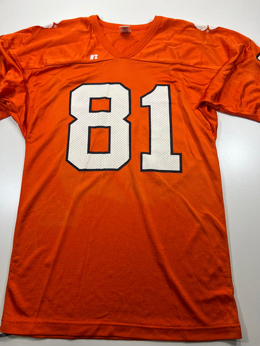 Men's Clemson college Orange Football Jersey Size Large #81