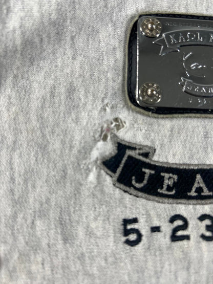 Karl Kani Grey Hoodie with Front Logo Patch XXL