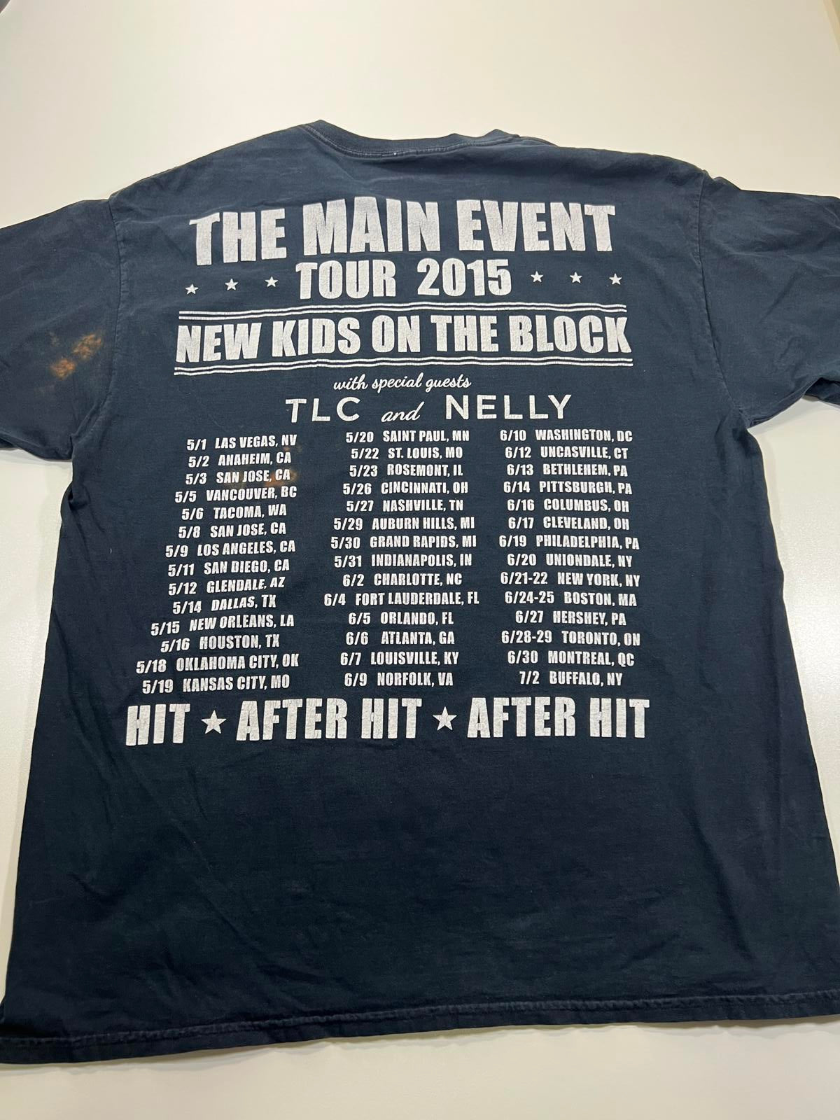 NKOTB The Main Event Black Graphic T-Shirt