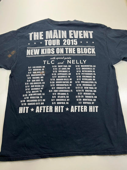 NKOTB The Main Event Black Graphic T-Shirt