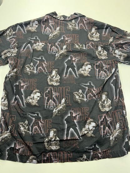 Vintage Elvis by David Carey Men's Casual Button-Up Shirt