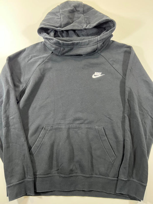 Nike Black and Grey Pullover Hoodie Sweatshirt