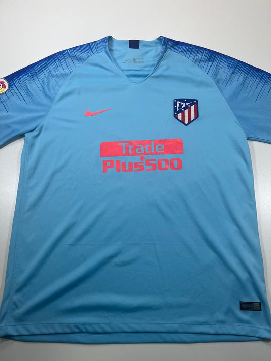 Atletico Madrid Soccer Jersey Light Blue Size Medium