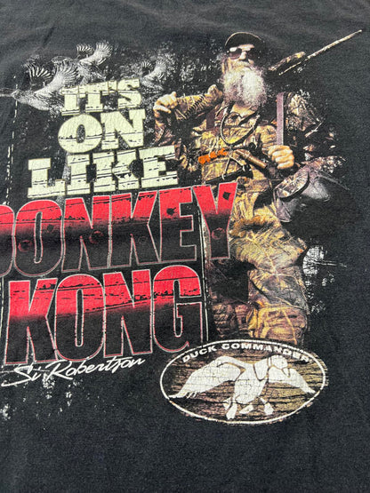 Duck Commander Men's Black Graphic T-Shirt Size Large