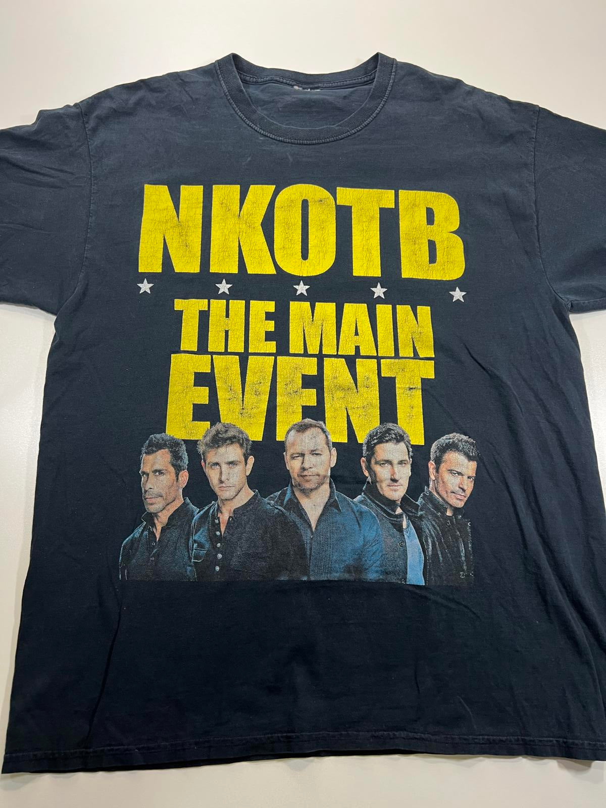 NKOTB The Main Event Black Graphic T-Shirt