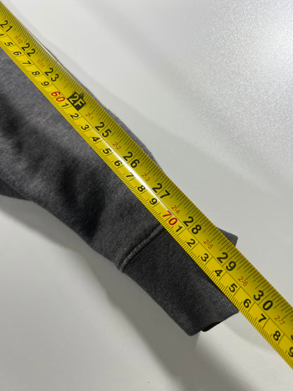 Vintage Nike Grey Hooded Sweatshirt with Front Pocket XL