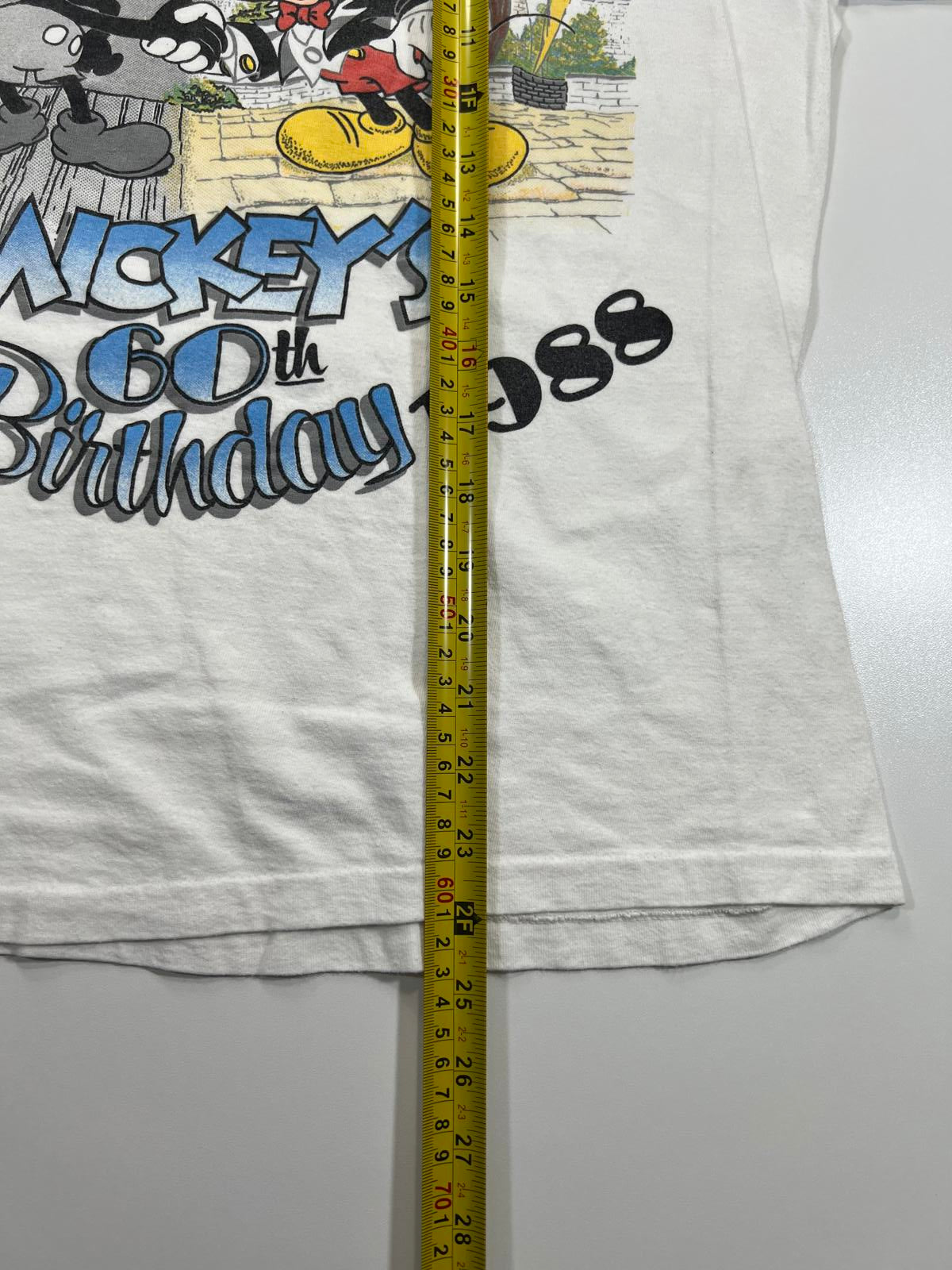 Vintage Mickey Mouse 60th Birthday 1988 T-Shirt Medium