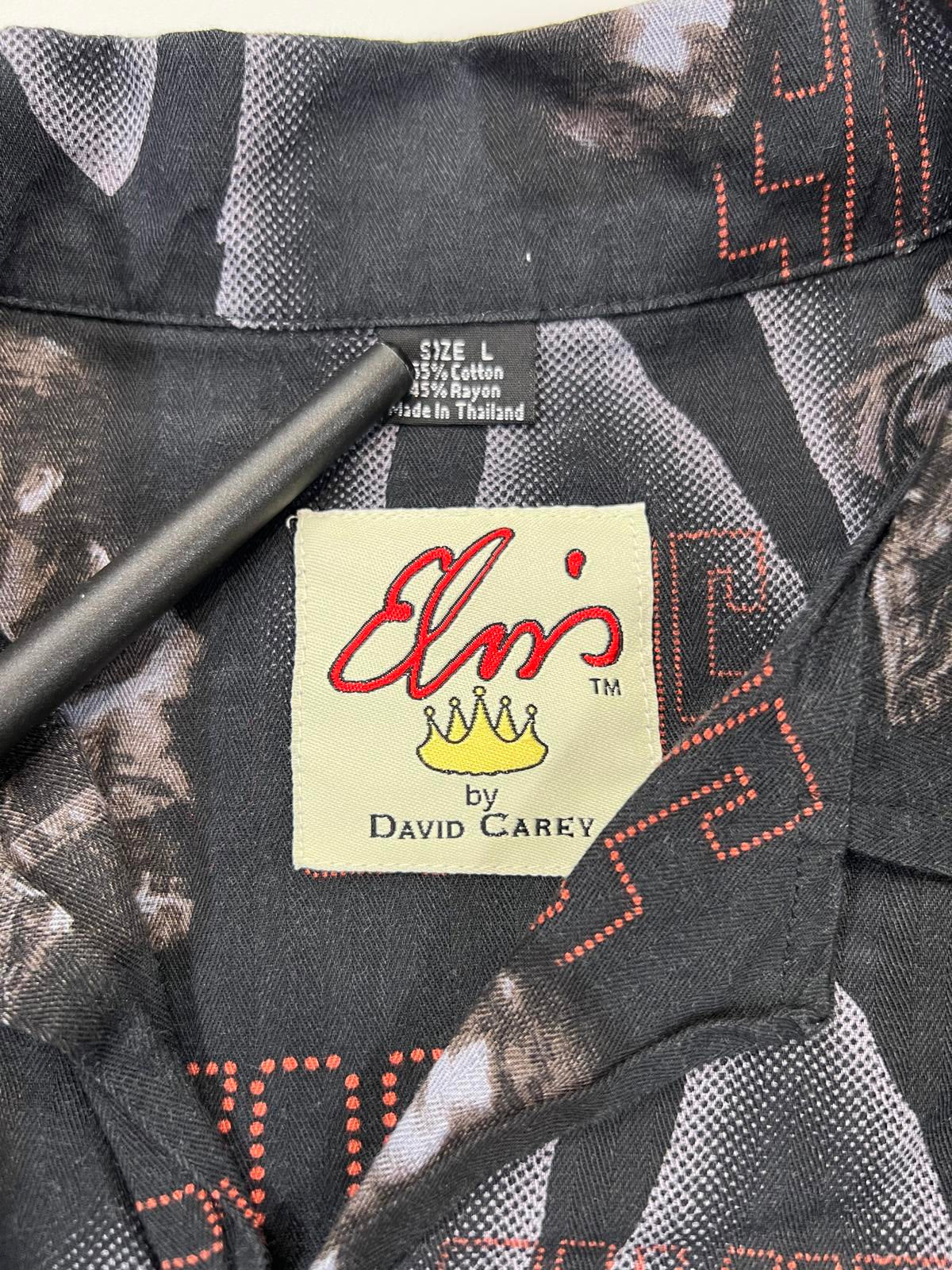 Vintage Elvis by David Carey Men's Casual Button-Up Shirt