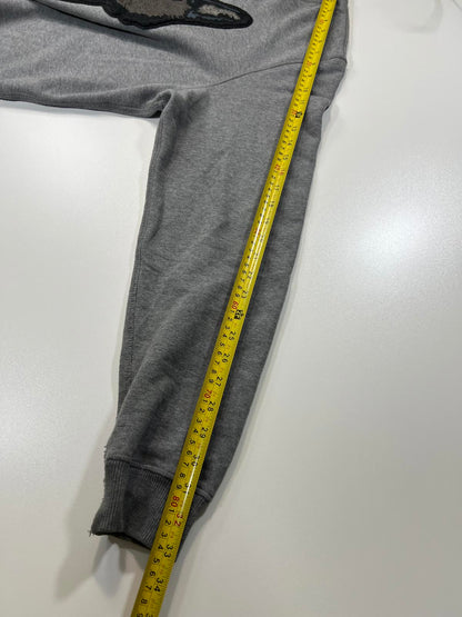 Diesel Men's Grey Sweatshirt with Wolf Patch