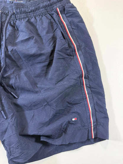 Tommy Hilfiger Men's Navy Blue Athletic Shorts Stripes M