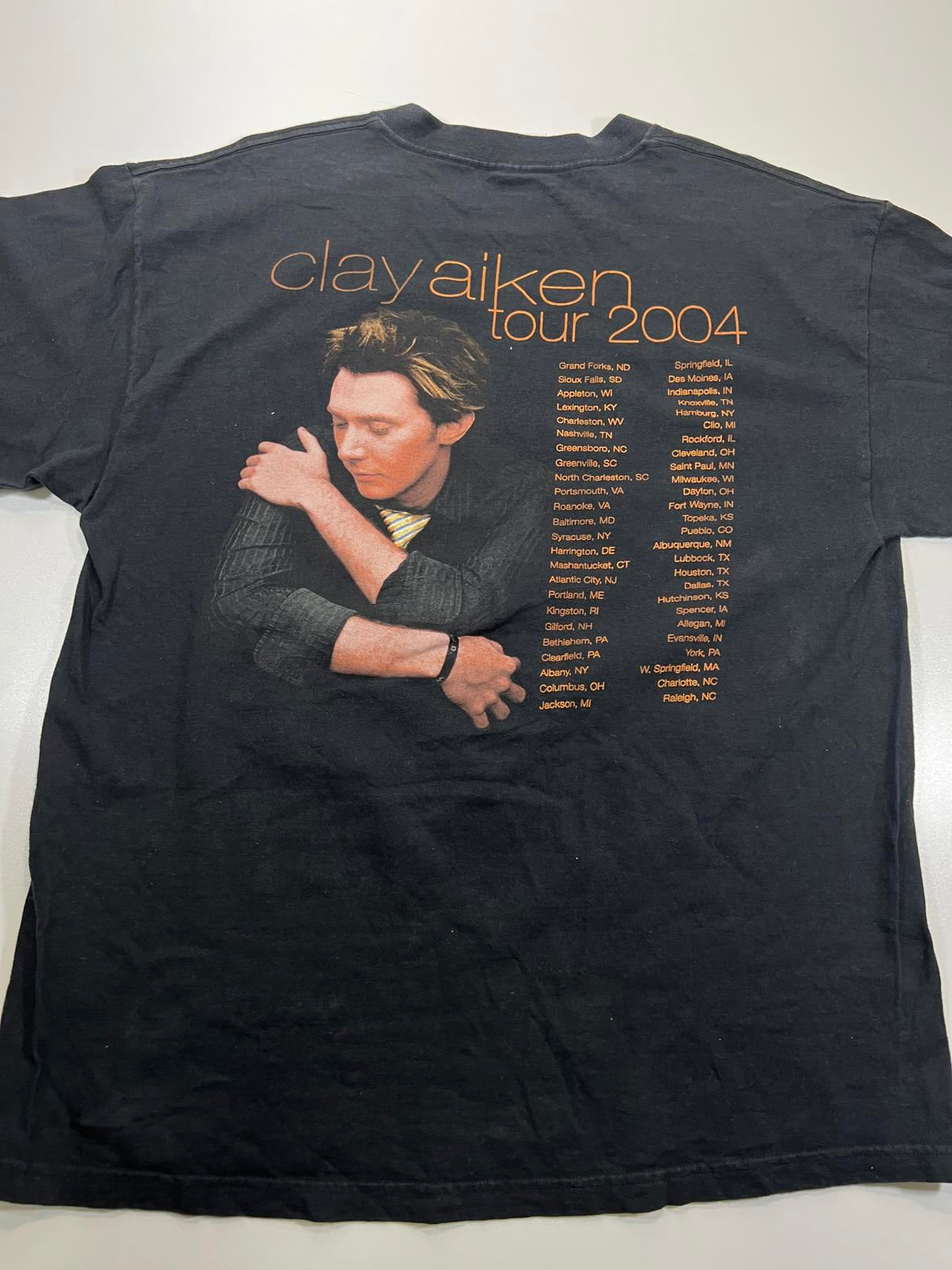 Clay Aiken Vintage Black Graphic T-Shirt