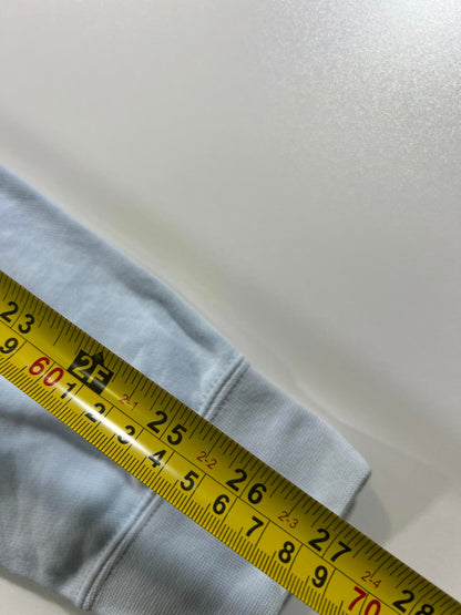 Nike Light Blue Cropped Hoodie Sweatshirt Large Womens