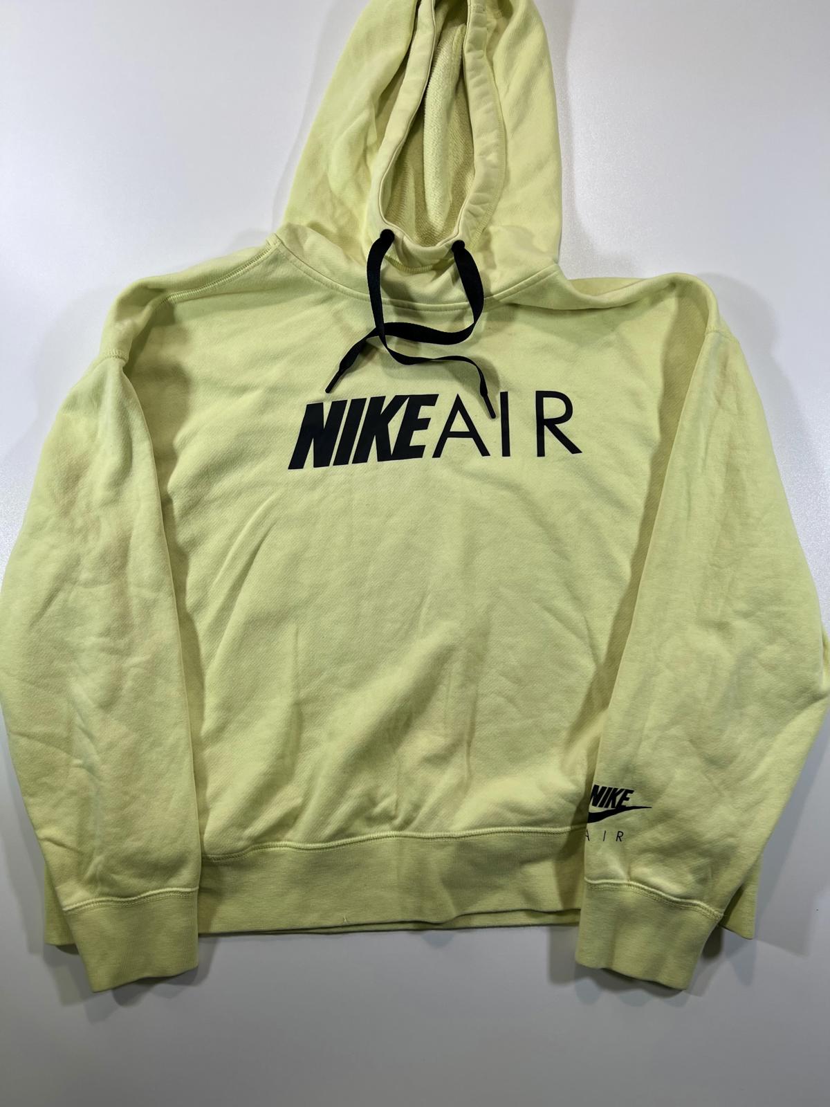 Nike Air Yellow Hoodie Sweatshirt Medium