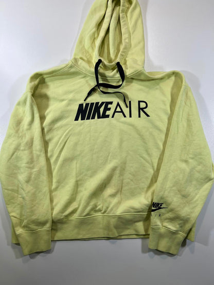 Nike Air Yellow Hoodie Sweatshirt Medium