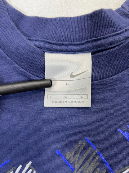 Vintage Men's Nike Graphic T-Shirt Blue Size Medium