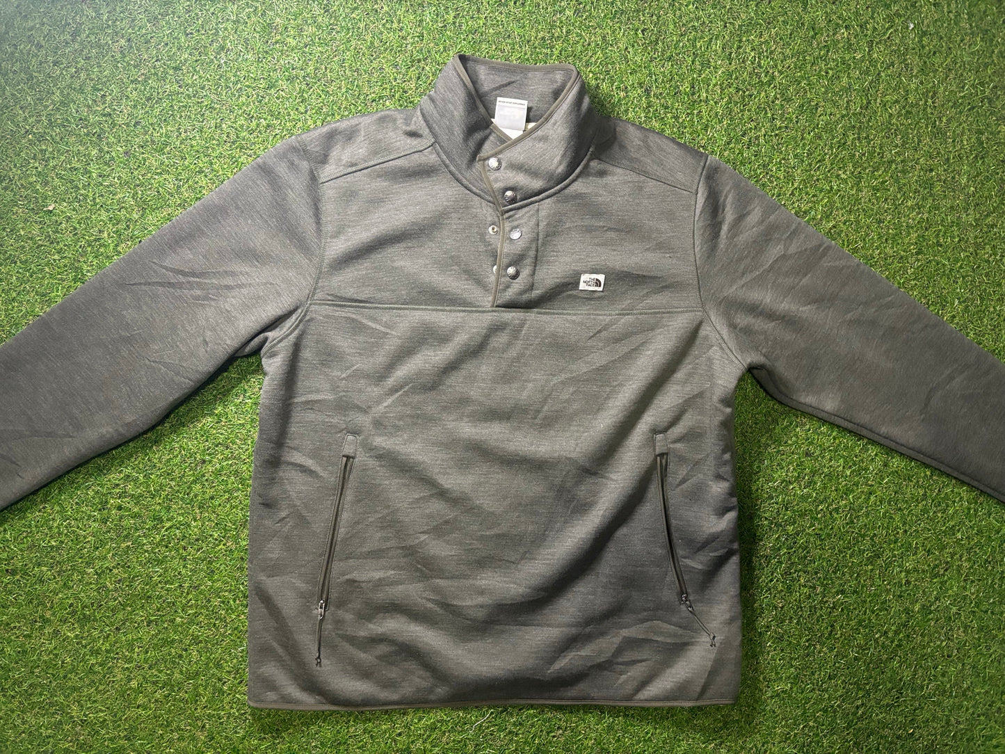 North face thermal quarter button up pullover