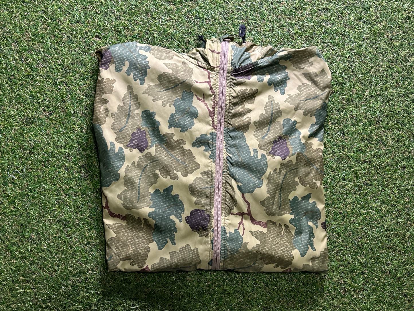 Camo nike zip up light jacket