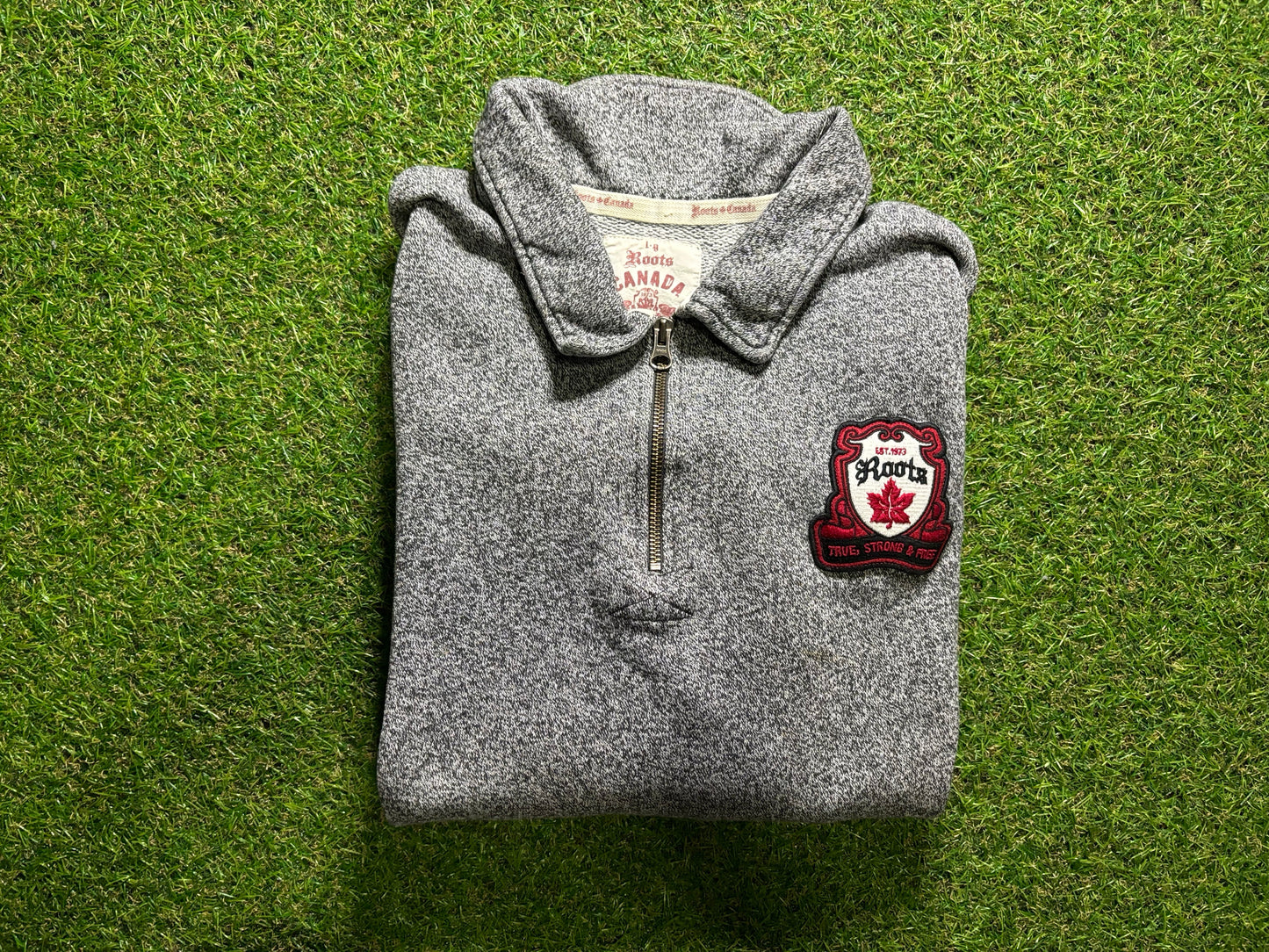 Roots Canada Crest sweater quarter zip