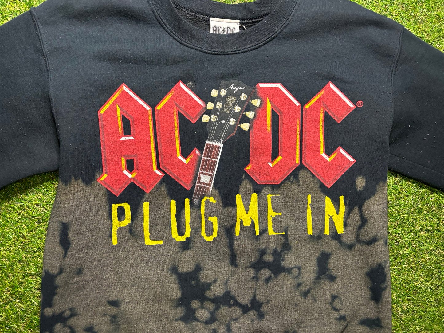 ACDC acid wash sweater