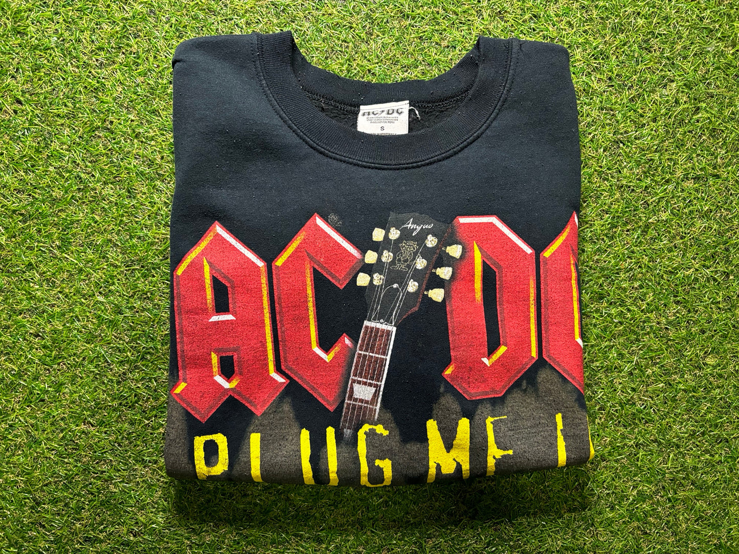 ACDC acid wash sweater