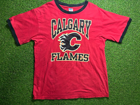 Calgary Flames Ringer T shirt