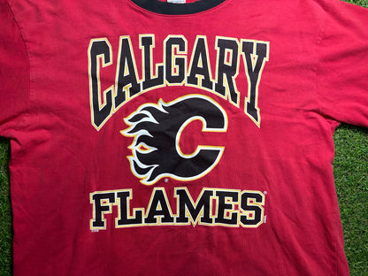 Calgary Flames Ringer T shirt