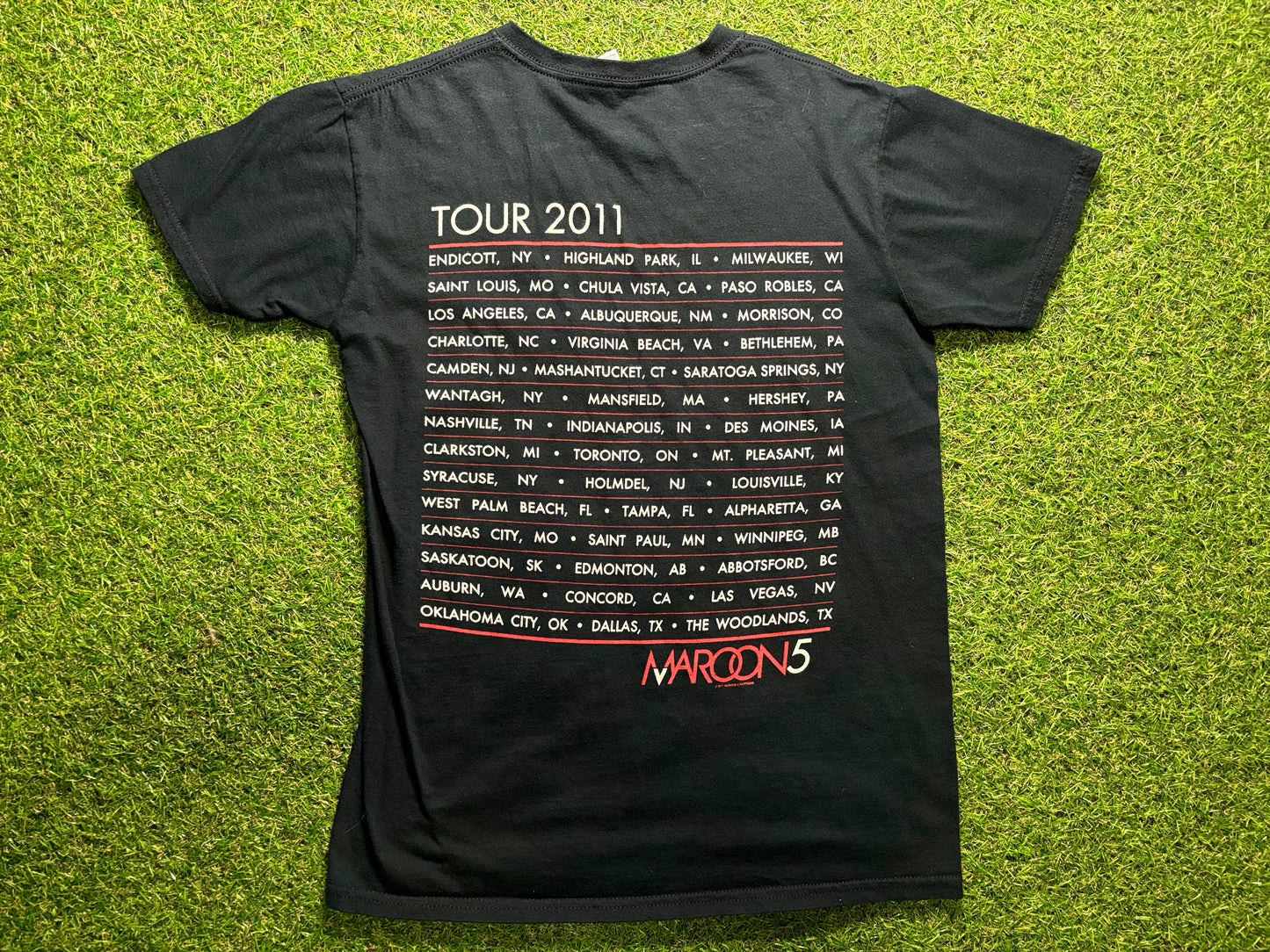 Maroon 5 Tour 2011 Concert T Shirt