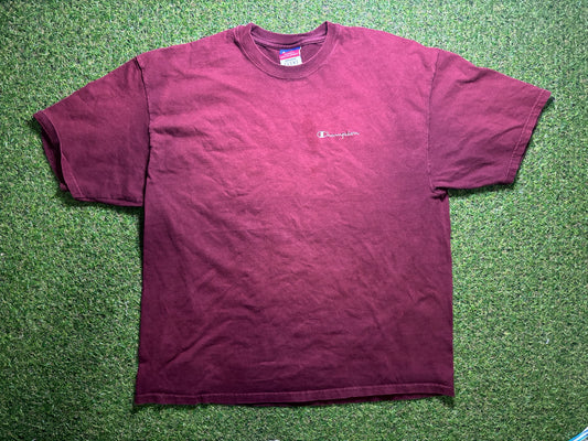 Burgandy Champion T shirt